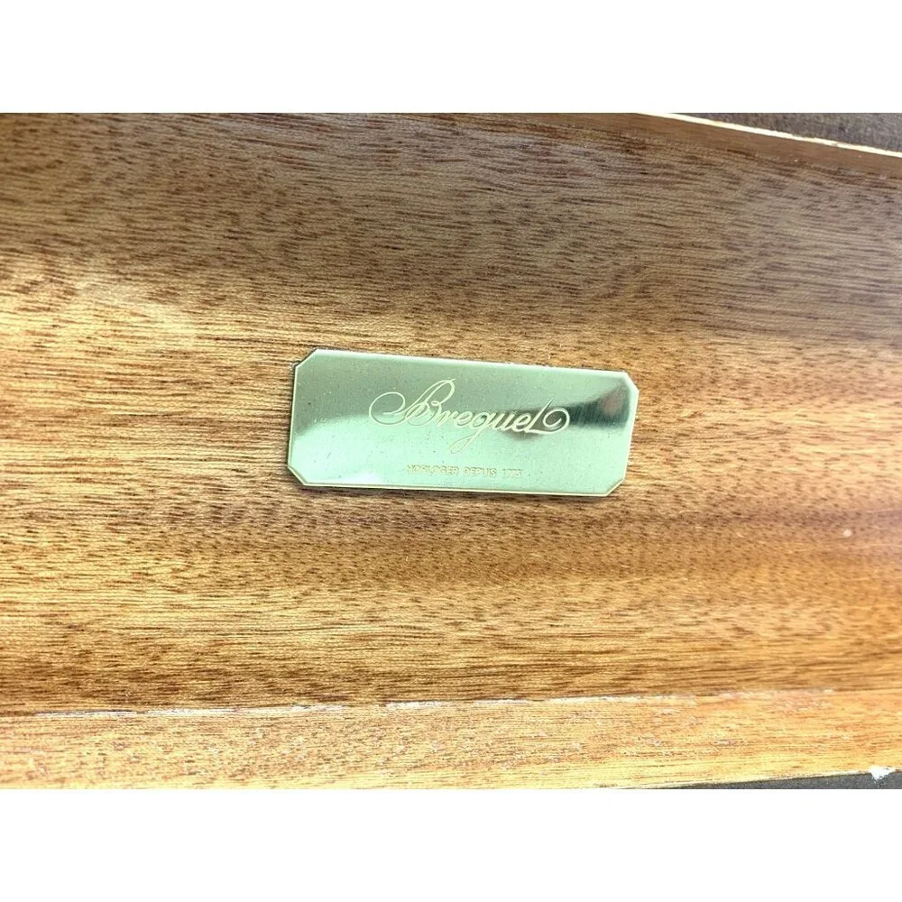 Breguet Watch Box Presentation Green Lacquered Wooden Display Empty Rare